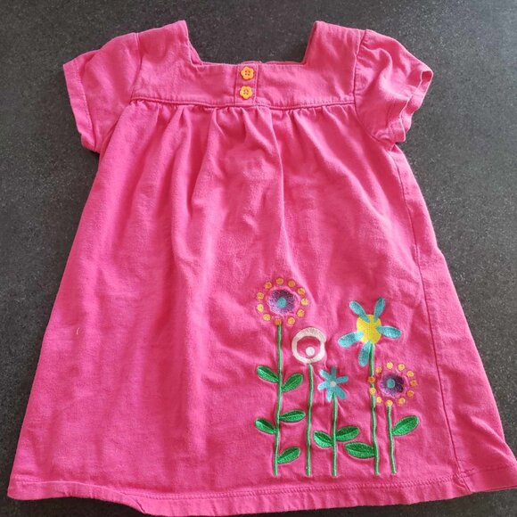 Pink Short Sleeve Dress 24M - Picture 3 of 4